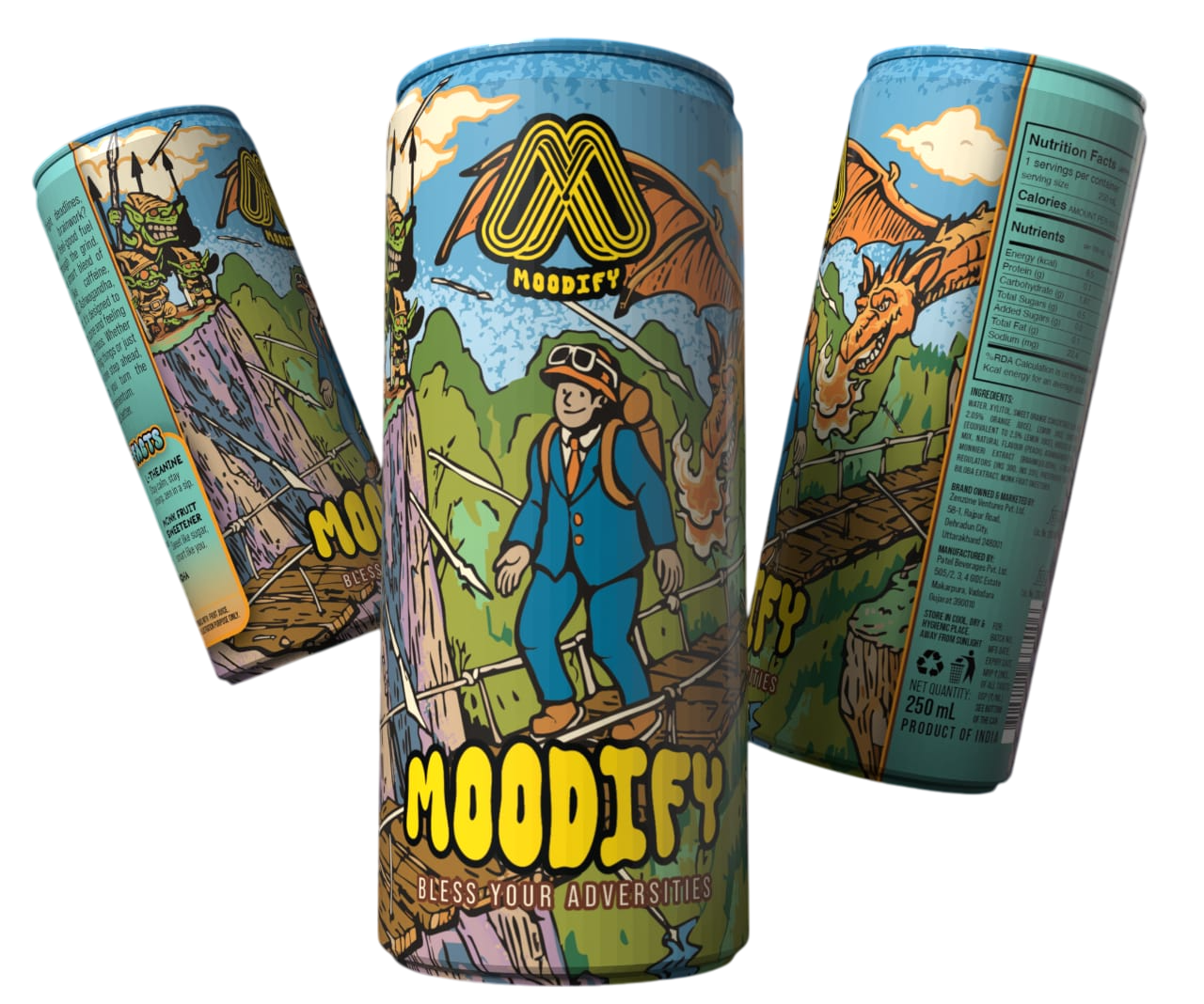 Moodify Focus Energy Drink – Sugar-Free Functional Beverage